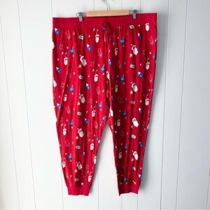 Women's Santa Print Holiday Matching Family Pajama Pants - Wondershop Red Sz 2X